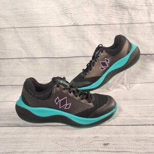 Diadem Court Shoes Womens 7.5 Black Teal Purple Tennis Pickleball CS20006 C01